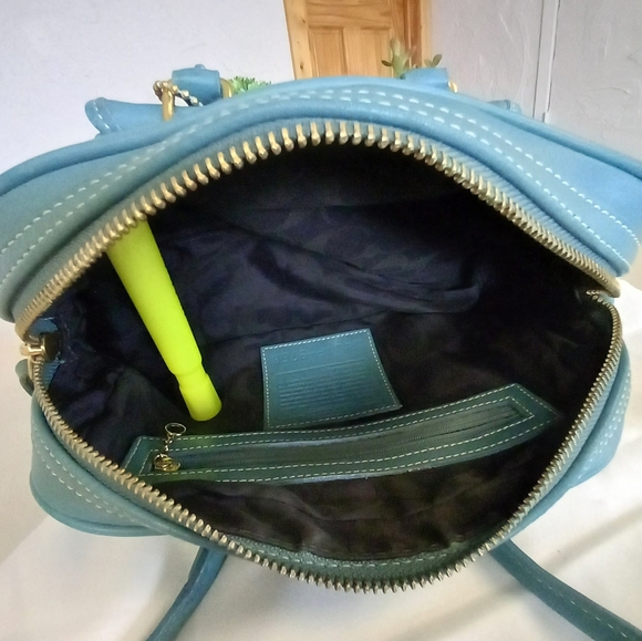 COACH VINTAGE LIGHT BLUE SM PENELOPE DOCTOR SATCHEL TOTE BAG PURSE 9768 RARE - Picture 11 of 11